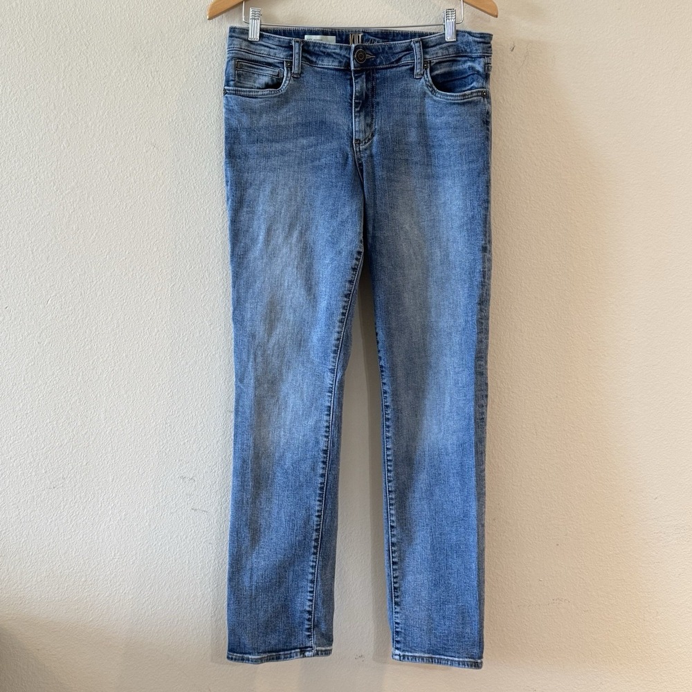 Kut from the Kloth Katy Boyfriend Jeans Size 12 Mid Rise Light Wash Denim